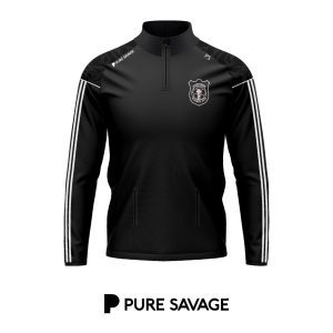 Carndonagh FC Qtr Zip Black