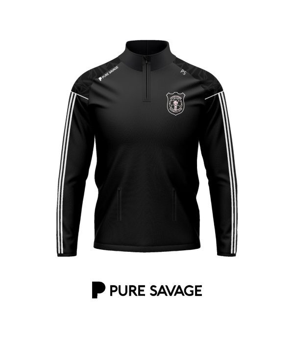 Carndonagh FC Qtr Zip Black