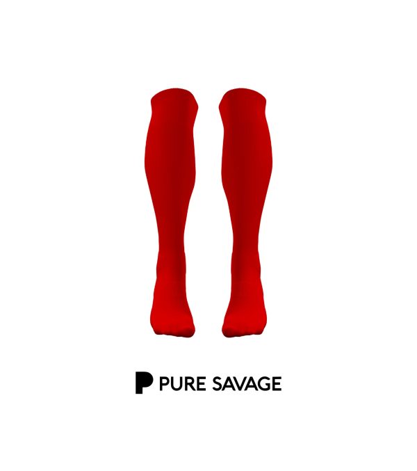 Red Football Socks