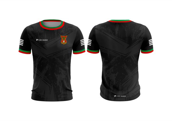 Carndonagh GAA Mens Black Training T-Shirt - Image 2